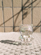 LULU THE PIGGY Pearl Opal Teddy Mini Hanging Card