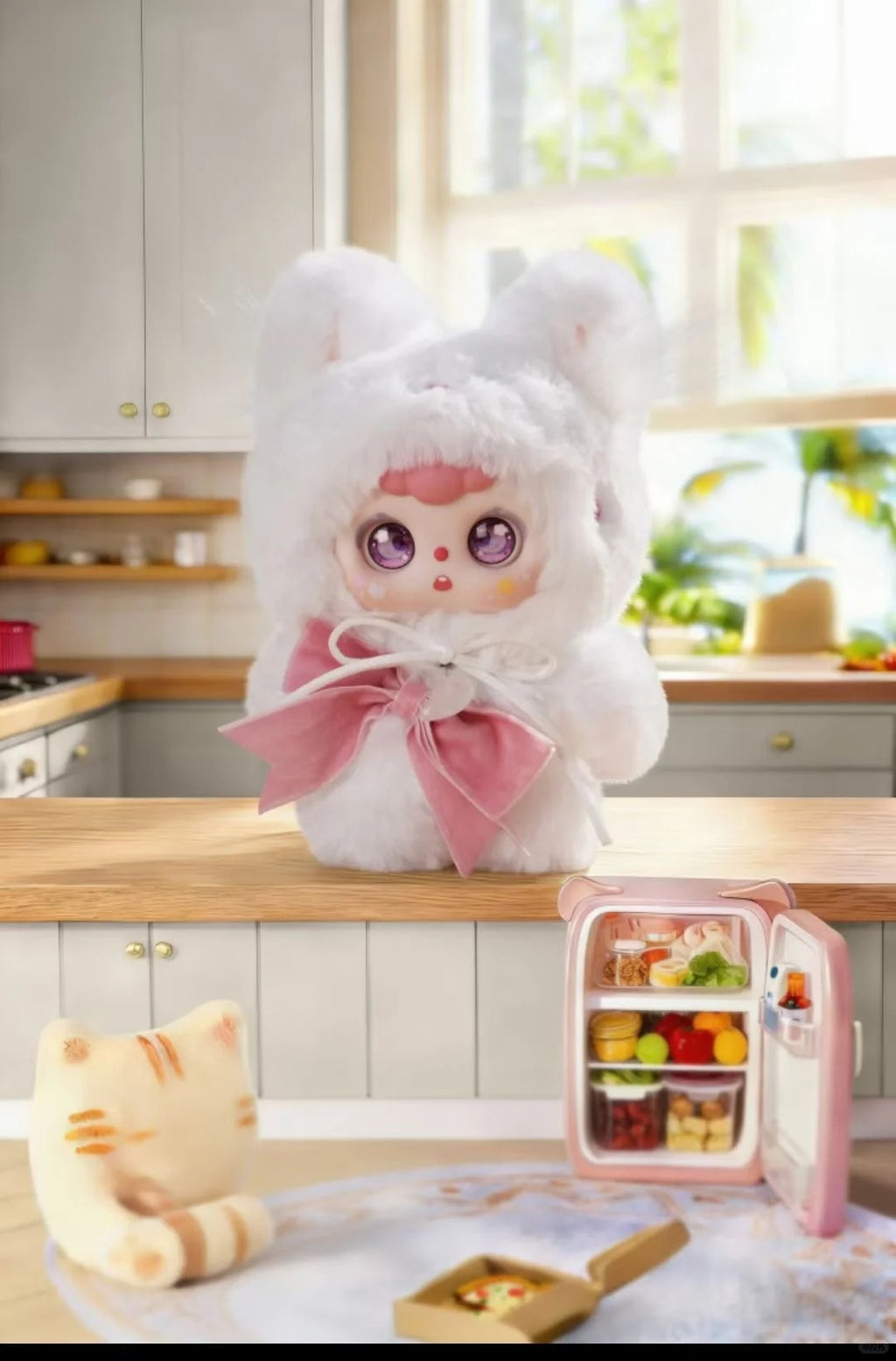 DOOBO Lucky Meow Cafe Plush Blind Box - Cozy Cat-Themed Collectible Toy Series