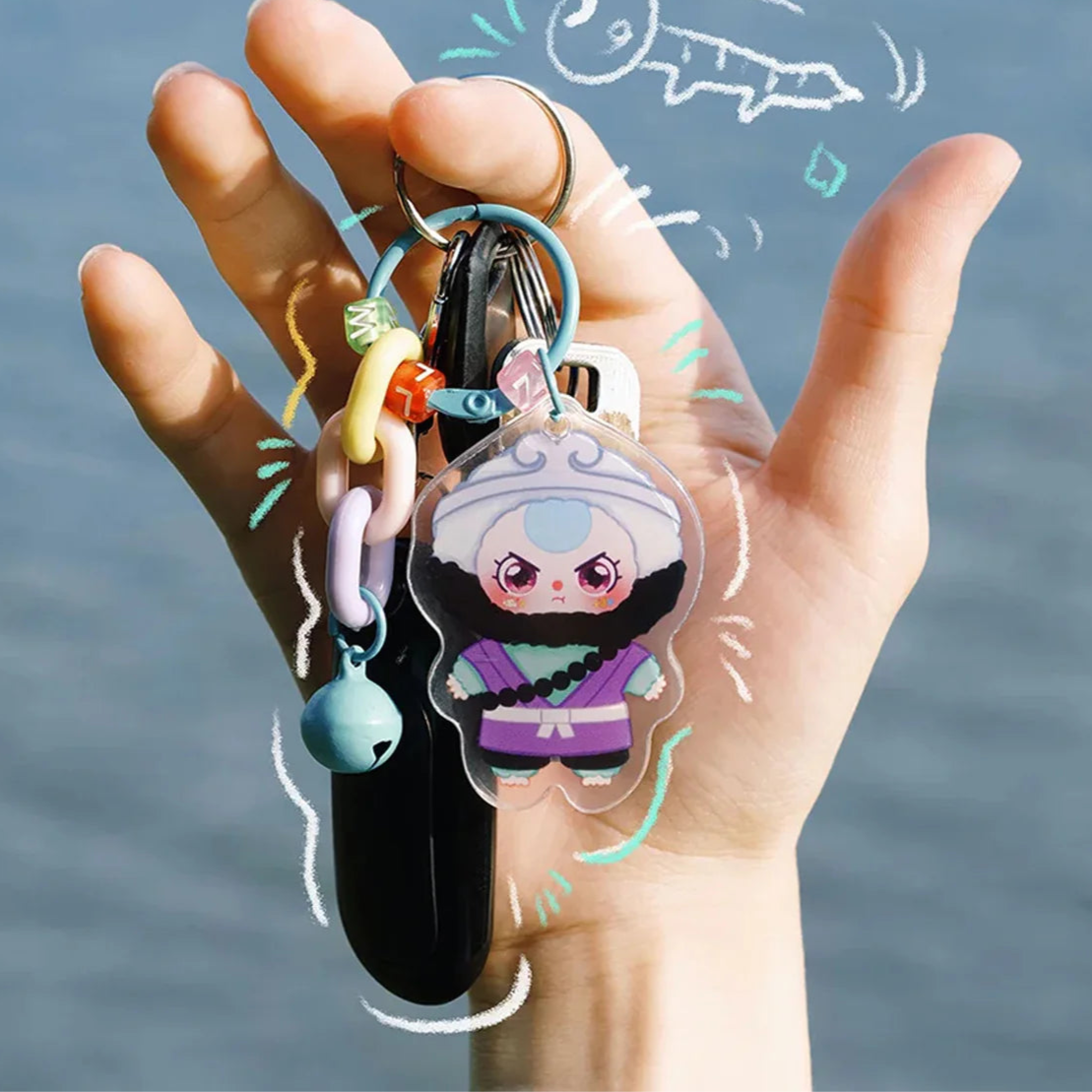 Baby Three Acrylic Charm Keychain Series Blind Bag