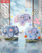 Baby Three The Hundred Surnames Little Rabbit Plush Keychain Blind Box