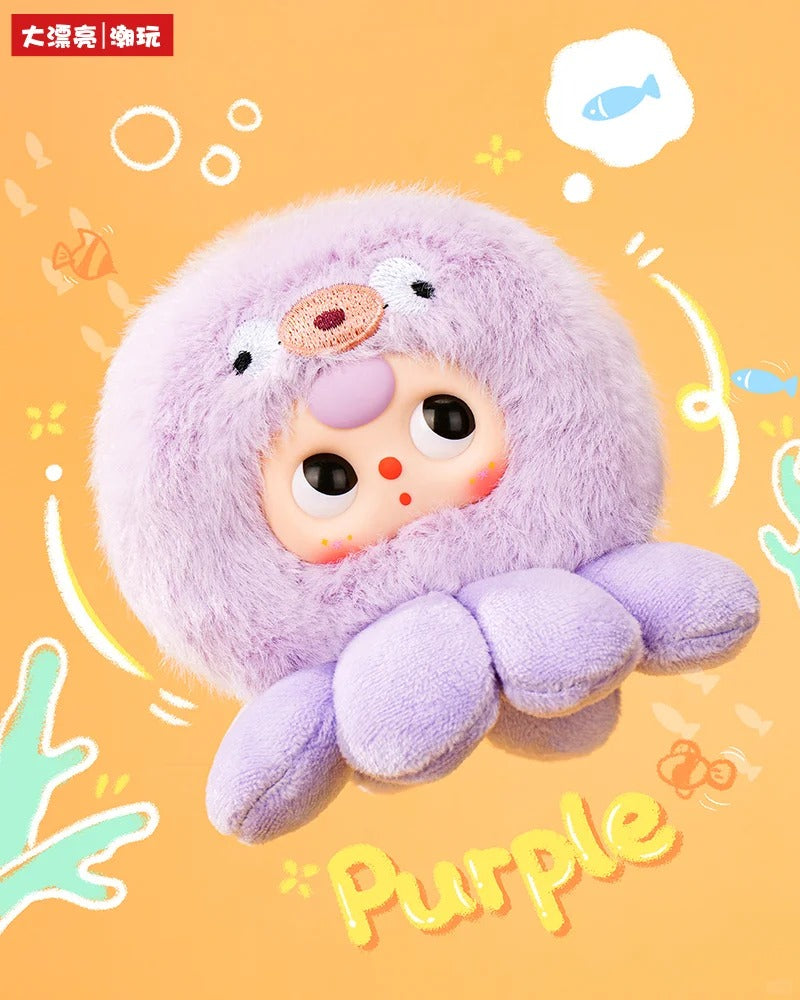 BabyThree Ocean Babies Version 2 Plush Keychain | Cute Collectible Charm