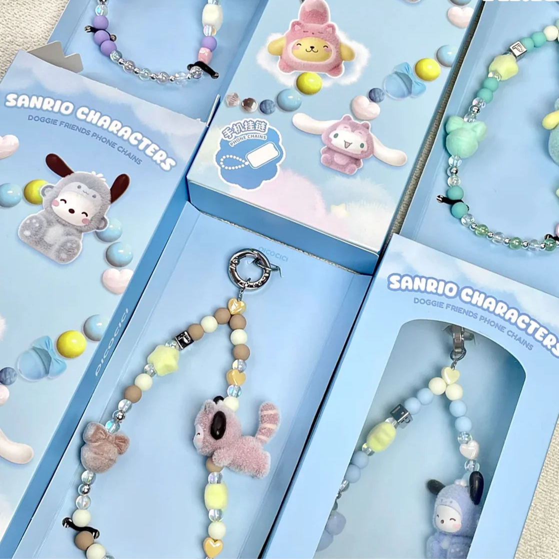 SANRIO Doggie Friends Phone Chains Series Blind Box