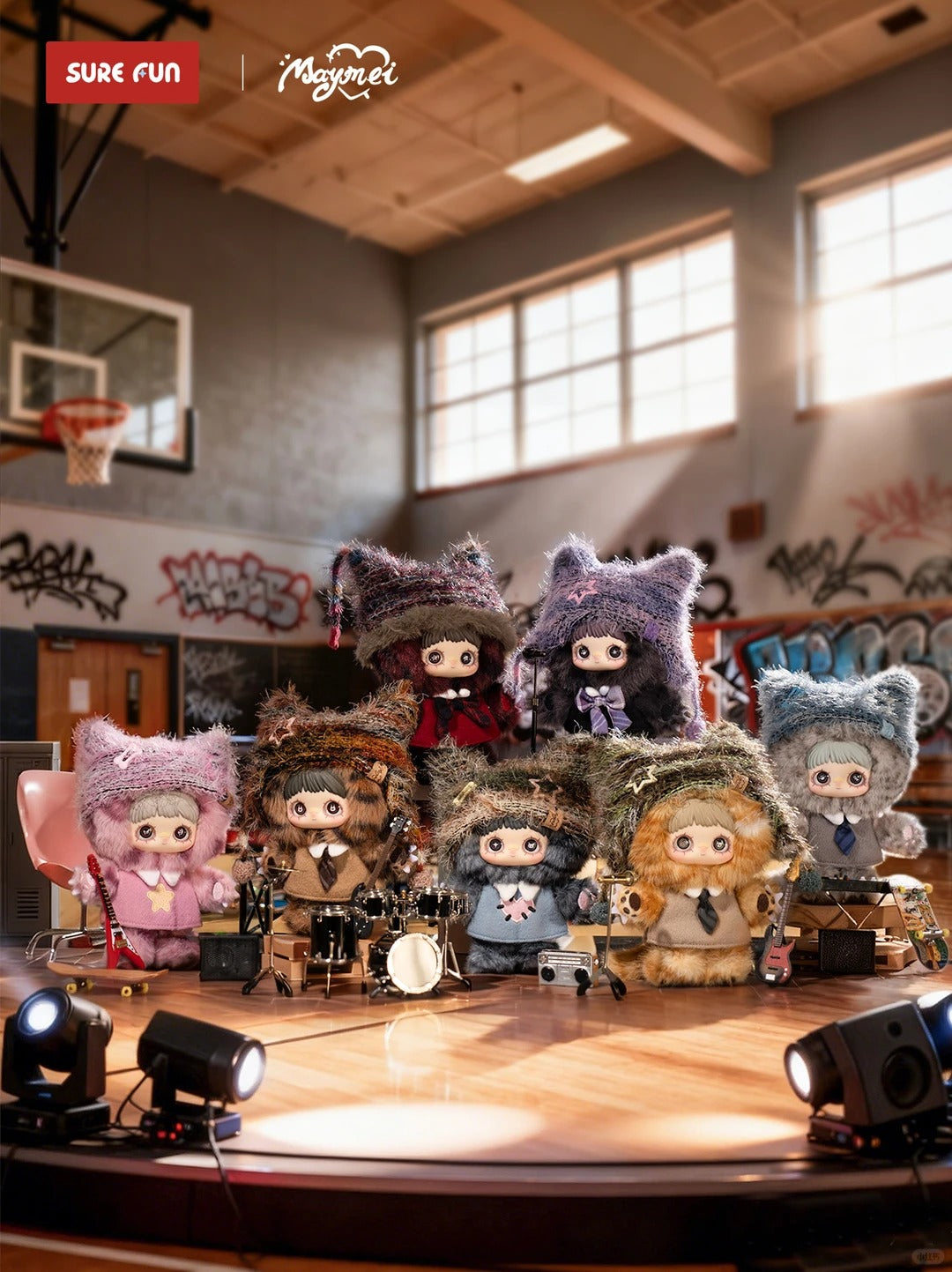 MAYMEI Kitten Academy Series Plush Blind Box