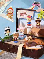 MONCHHCHI Global Journey Flocked Ornament Stamp Series Figures Blind Box