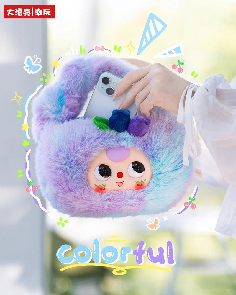 Baby Three Orchard Series Fruit V2 Plush Handbag | Cute Kids Storage Bag