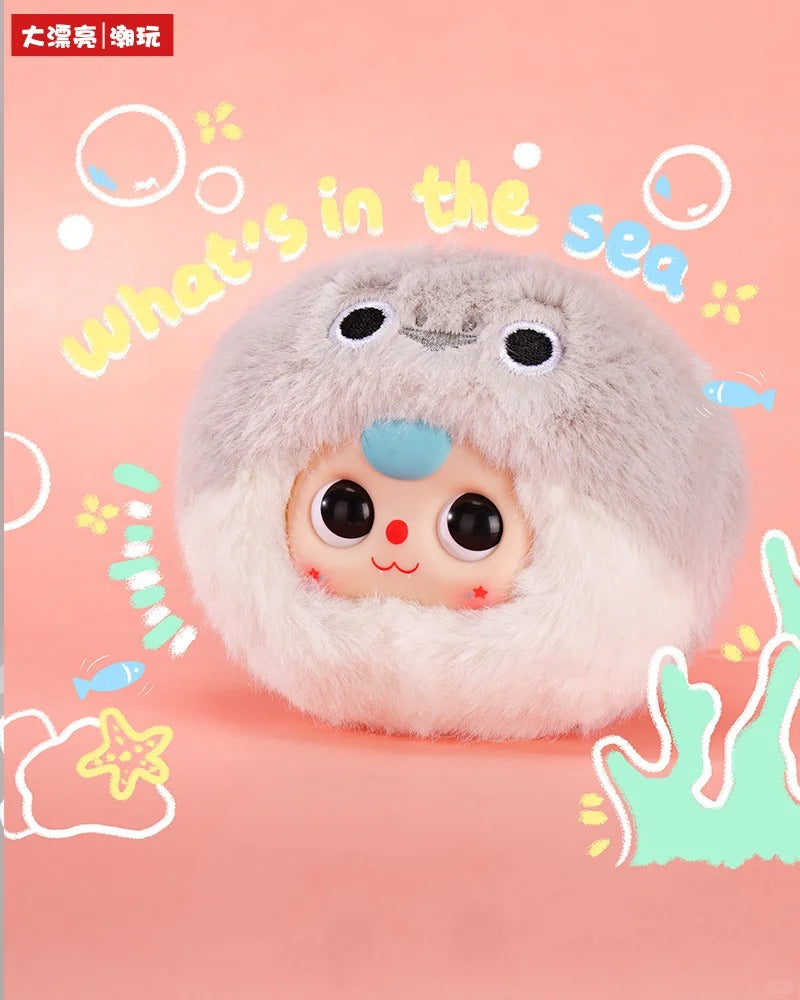 BabyThree Ocean Babies Version 2 Plush Keychain | Cute Collectible Charm