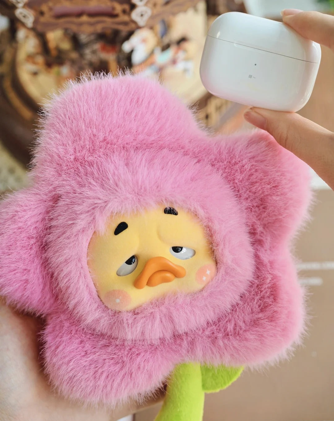 Upset Duck Fable Rebels Plush Earphone Case | Cute Doll Accessory