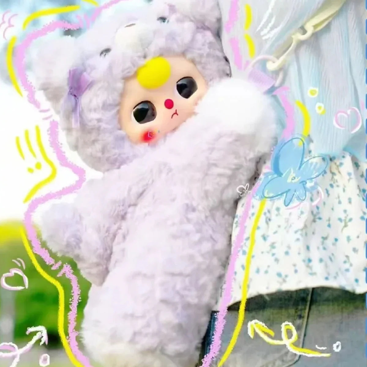 Baby Three 400% Hugging Baby Backpack Plush Series Blind Box