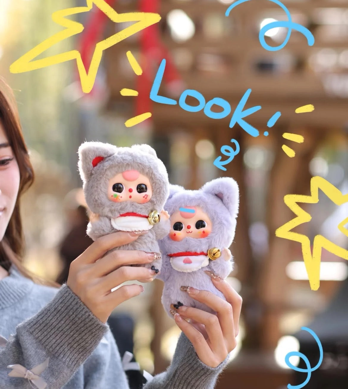 Baby Three Billionaire Cat Plush Series Blind Box