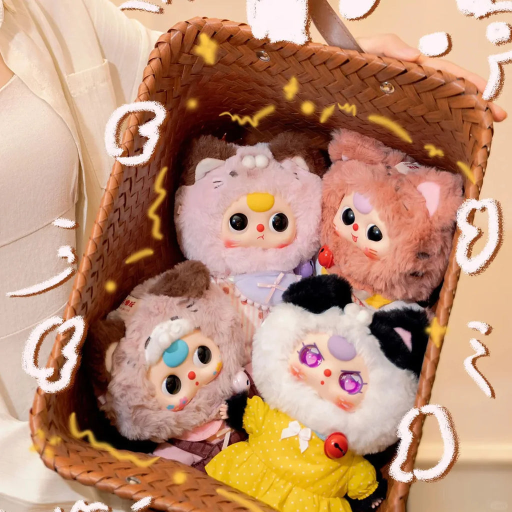 Baby Three Cat Wardrobe Plush Series Blind Box