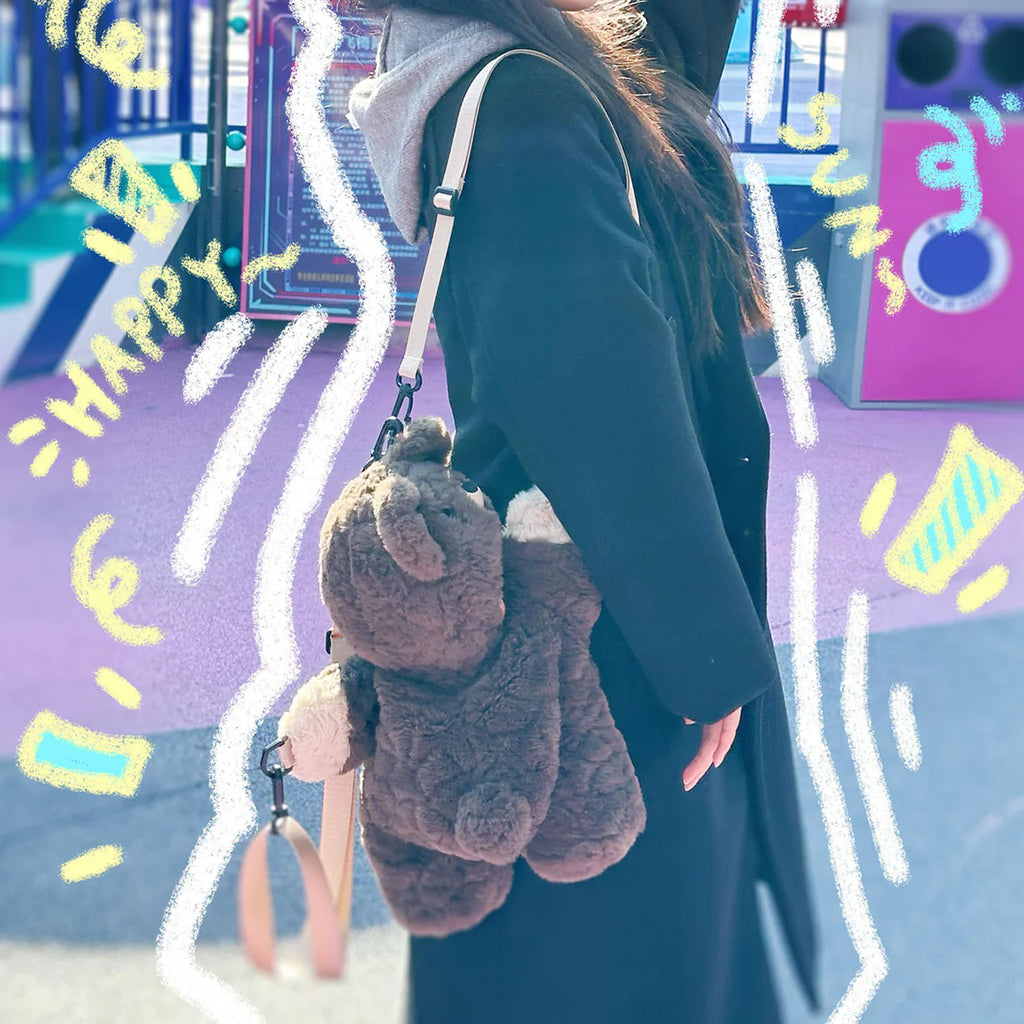 Baby Three Little Bear Hugs Plush School Bag