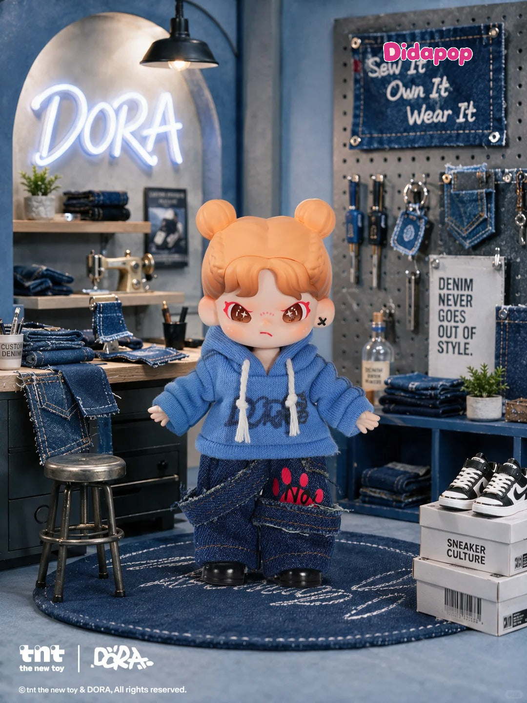 DORA Paw Print Block Series BJD Figure