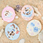 AZUKISAN Oceanic Series Embroidered Badge Blind Bag