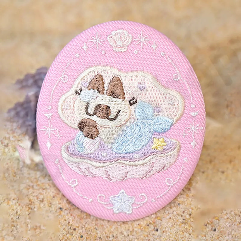AZUKISAN Oceanic Series Embroidered Badge Blind Bag
