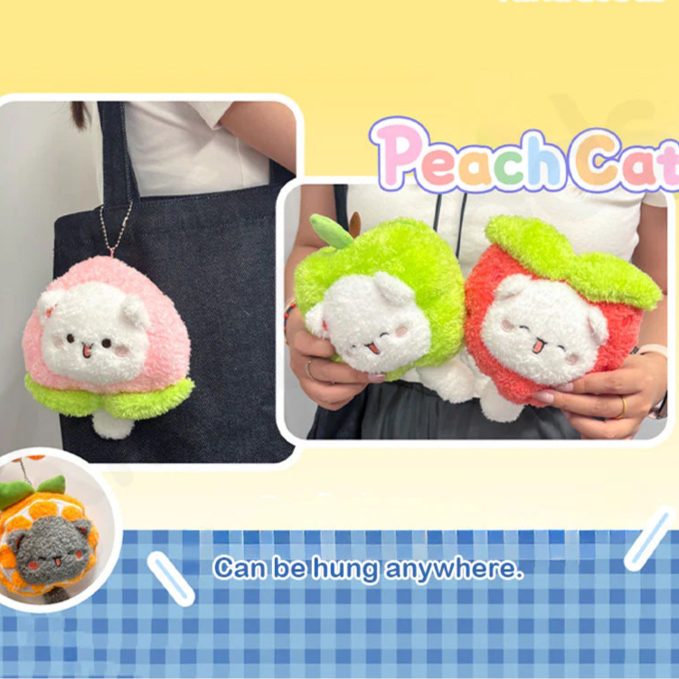 PEACH CAT Fluffball Pouch Plush Series Blind Box