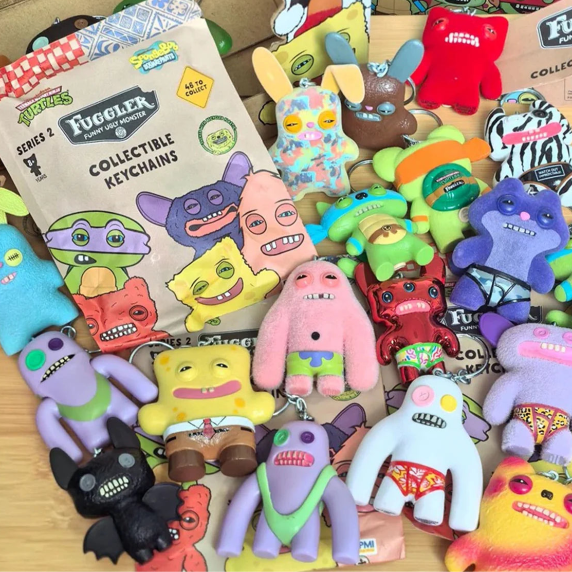 2 Keychain FUGGLER V2 Keychain Funny Ugly Monster Series Blind Bag