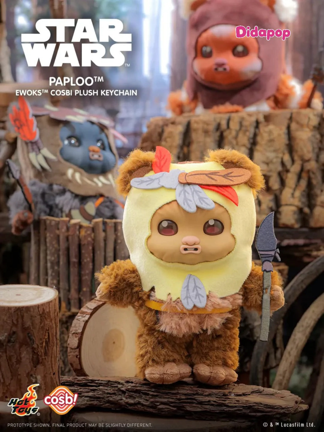 Hot Toys Star Wars Ewoks Cosbi Plush Keychain Collection Series 2