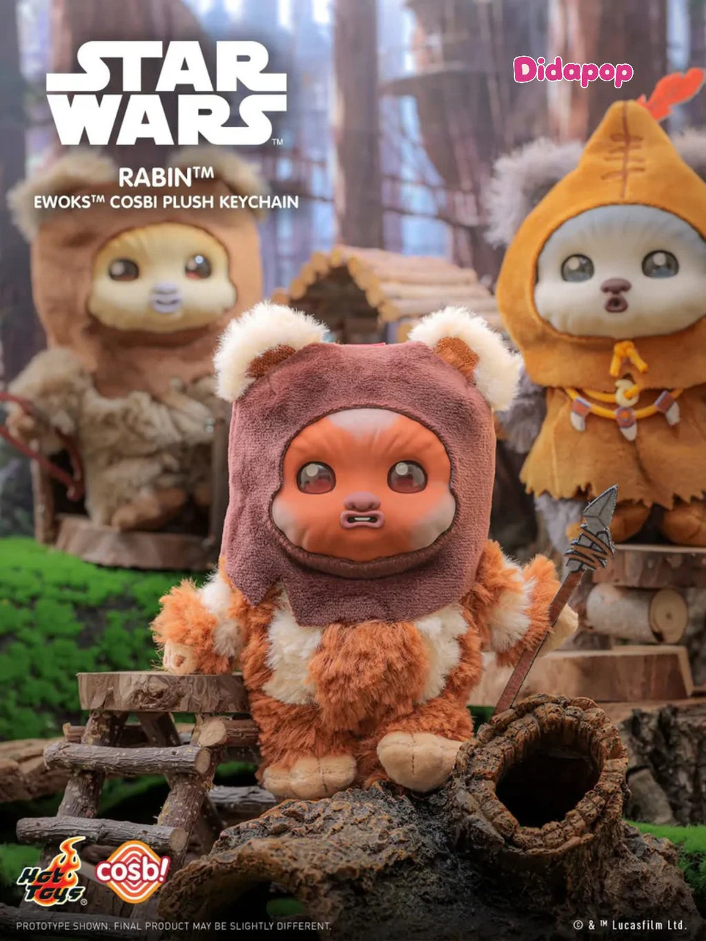 Hot Toys Star Wars Ewoks Cosbi Series 2 plush keychain – view 6