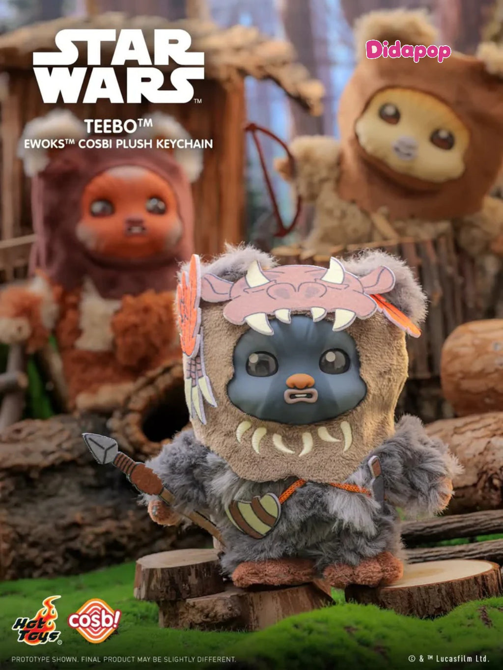Hot Toys Star Wars Ewoks Cosbi Series 2 plush keychain – view 3