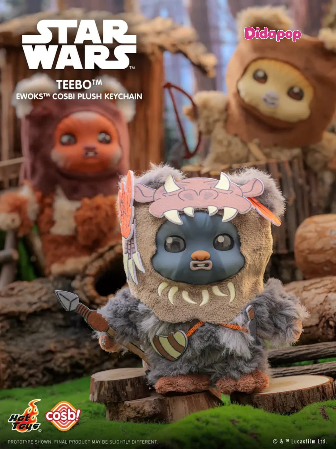 Hot Toys Star Wars Ewoks Cosbi Plush Keychain Collection Series 2