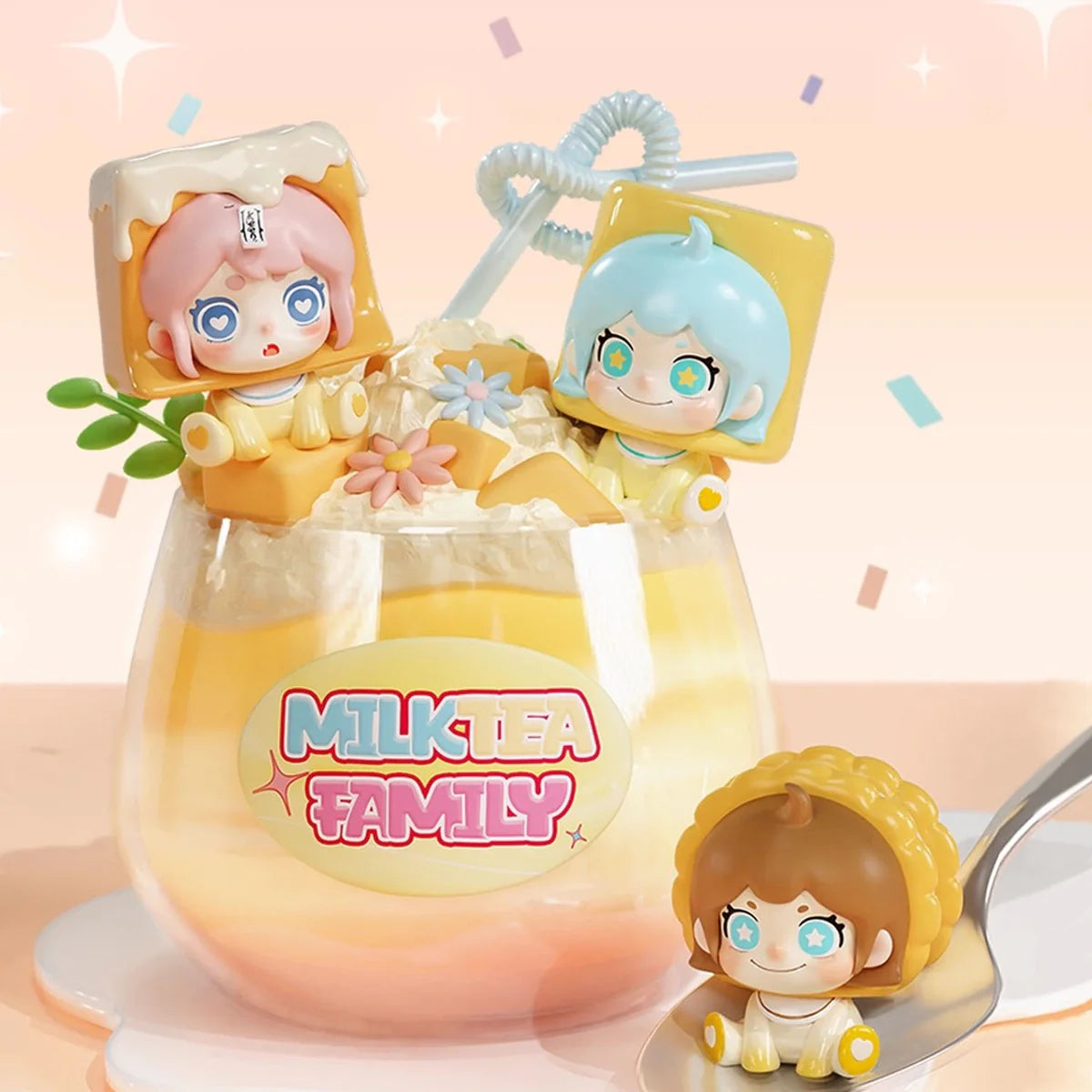 KEENO Milk Tea Family Series Mini Beans Blind Box