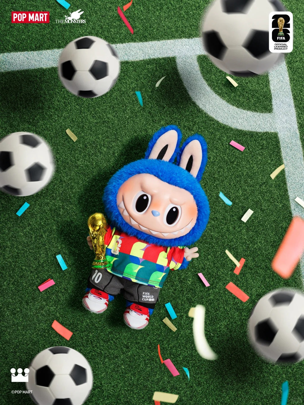 POP MART THE MONSTERS × FIFA SERIES-Catch the Win Vinyl Plush