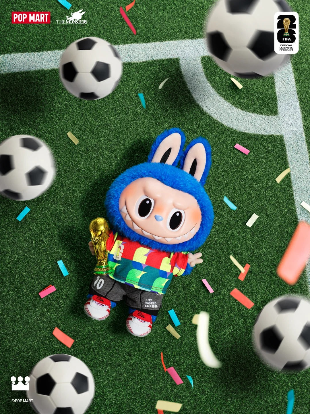 POP MART THE MONSTERS × FIFA SERIES-Catch the Win Vinyl Plush