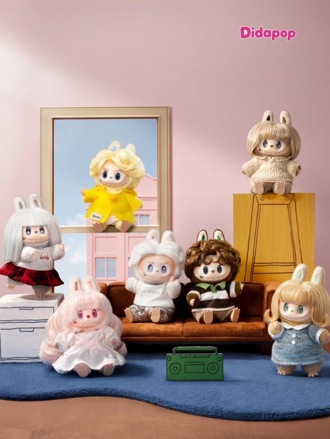THE MONSTERS Hair Salon Series Vinyl Plush Pendant Blind Box