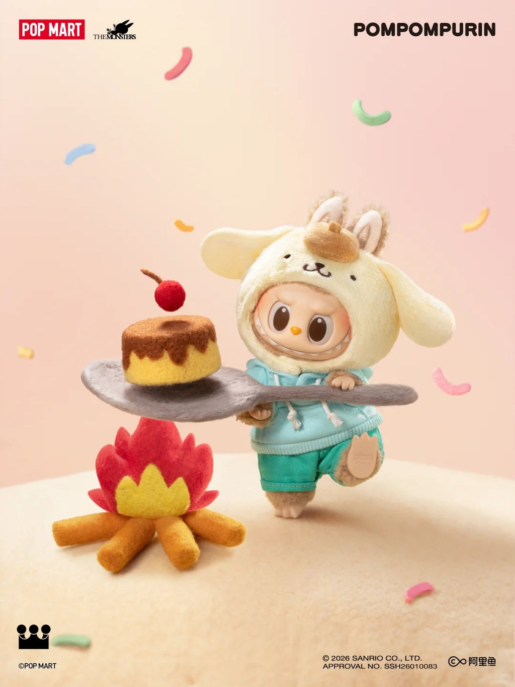 THE MONSTERS × Hello Kitty and Friends Series-Vinyl Plush Pendant Blind Box Sanrio Labubu