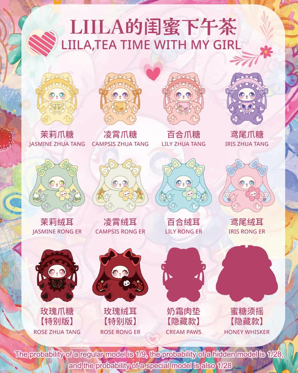 LIILA 600% V2 Tea Time With My Girl Plush Series Blind Box