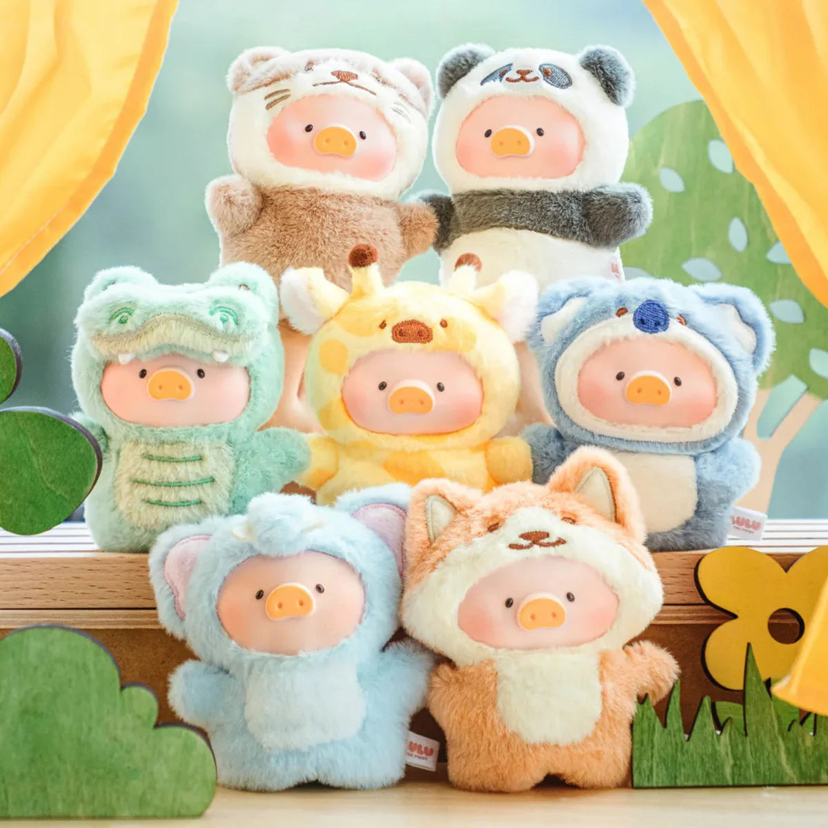 LULU THE PIGGY Animal Party Puppet Show Plush Series Blind Box