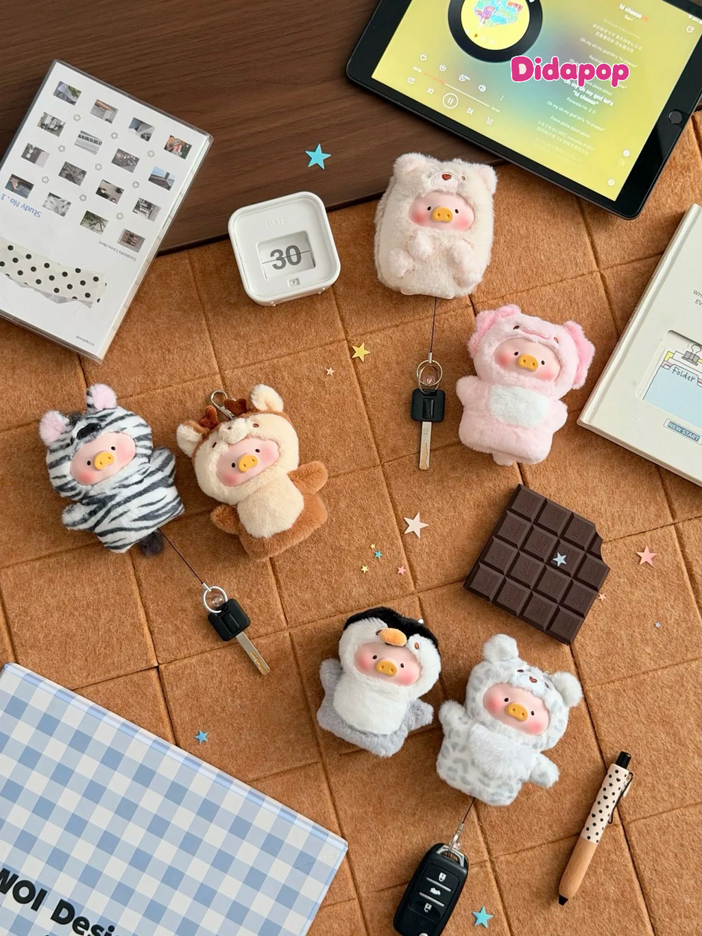 LULU THE PIGGY Cutest Butler Series Plush Keychain Blind Box