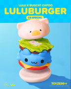 LuLu The piggy × Mao Mao Chong Kabo Stackable Hamburger Plush & Vinyl Keychain