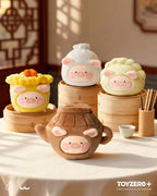 LULU THE PIGGY Dim Sum House Plush Keychain Series Blind Box