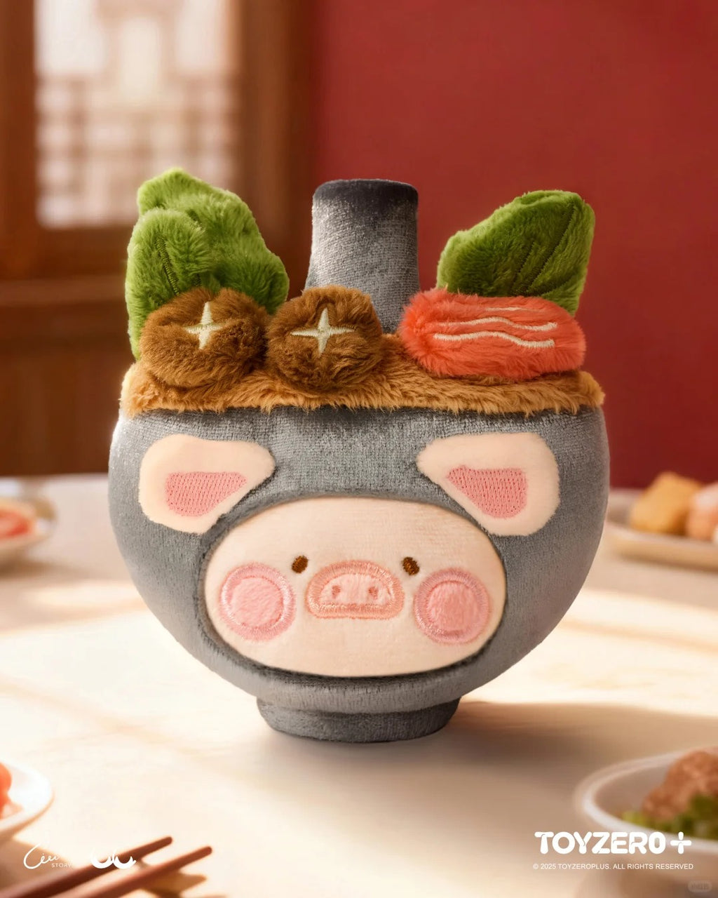 LULU THE PIGGY Dim Sum House Plush Keychain Series Blind Box