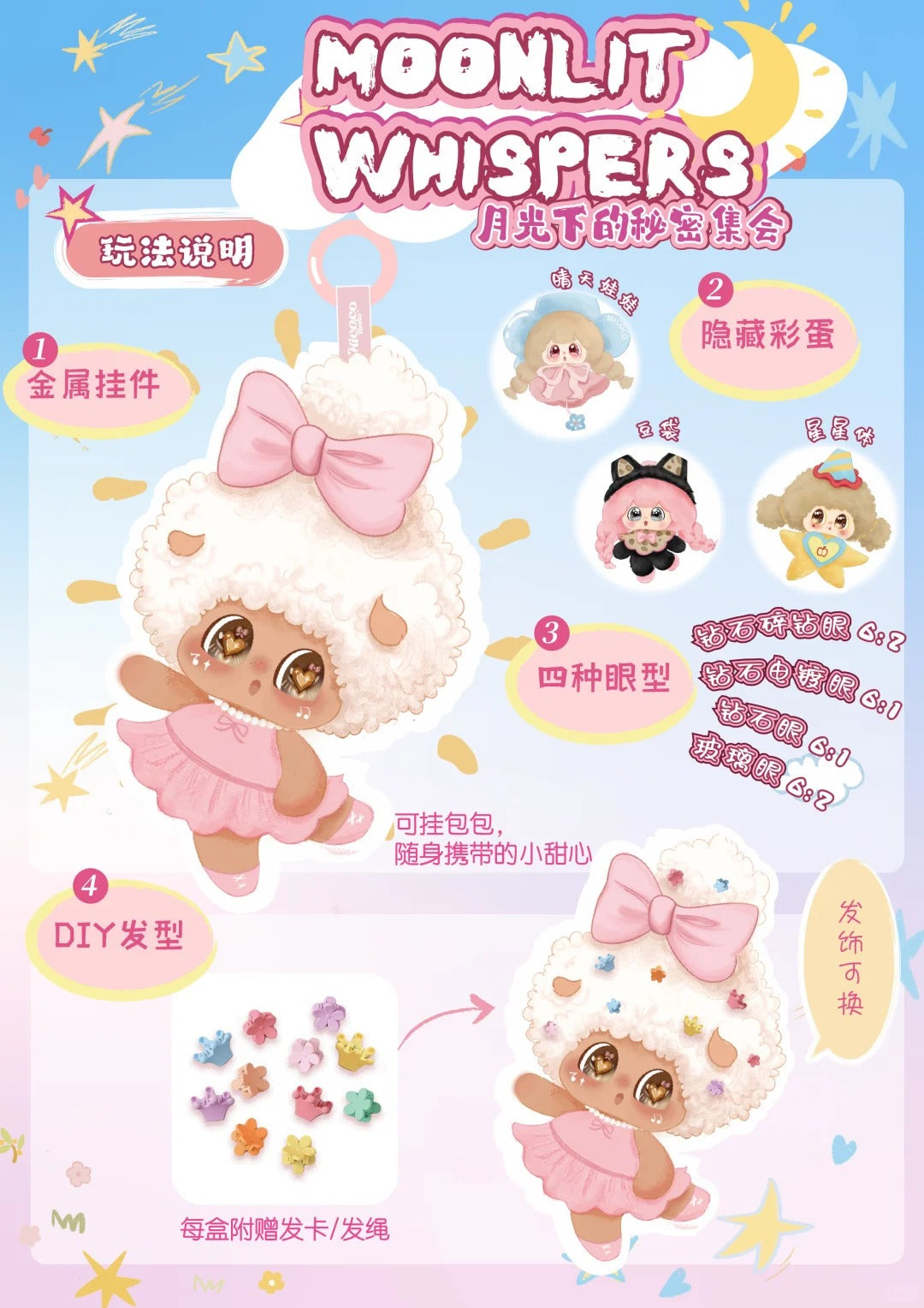 MICOCO&NONO Moonlit Whispers Series Plush Blind Box