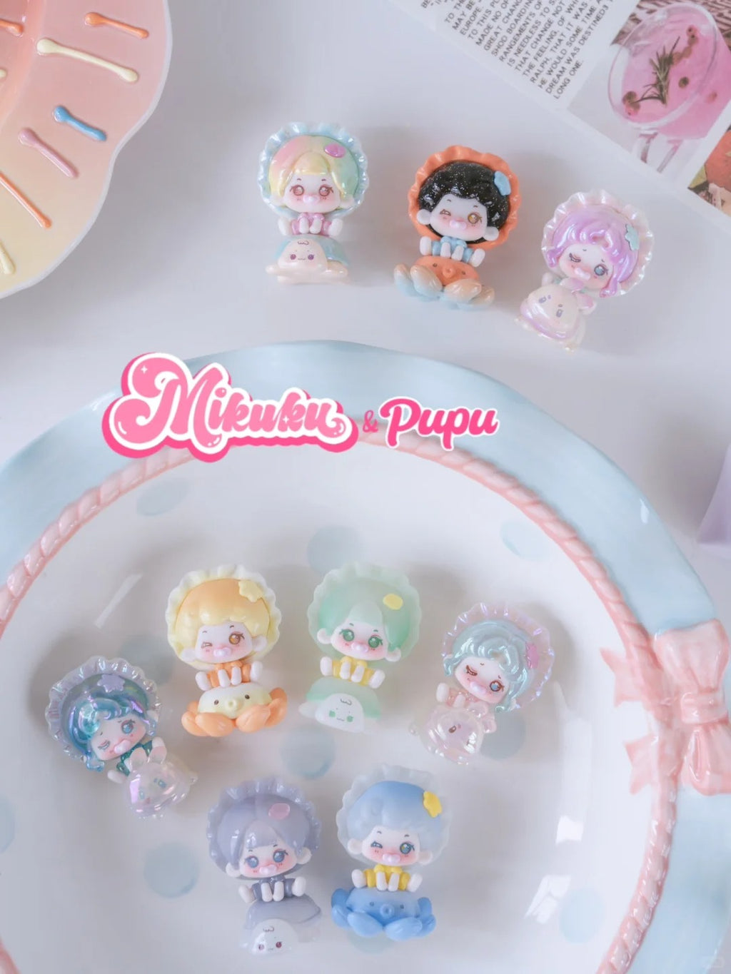 Mikuku Fantasy Bubble Land Mini Collectibles | Rotatable Head Kawaii Tiny Figurines