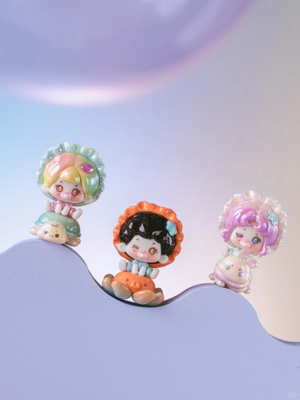 Mikuku Fantasy Bubble Land Mini Collectibles | Rotatable Head Kawaii Tiny Figurines