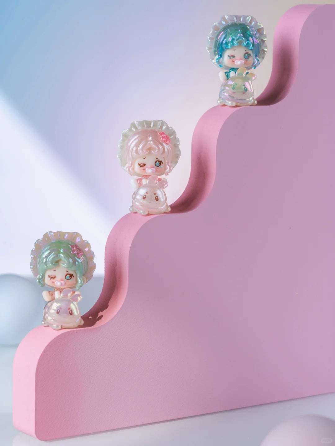 Mikuku Fantasy Bubble Land Mini Collectibles | Rotatable Head Kawaii Tiny Figurines