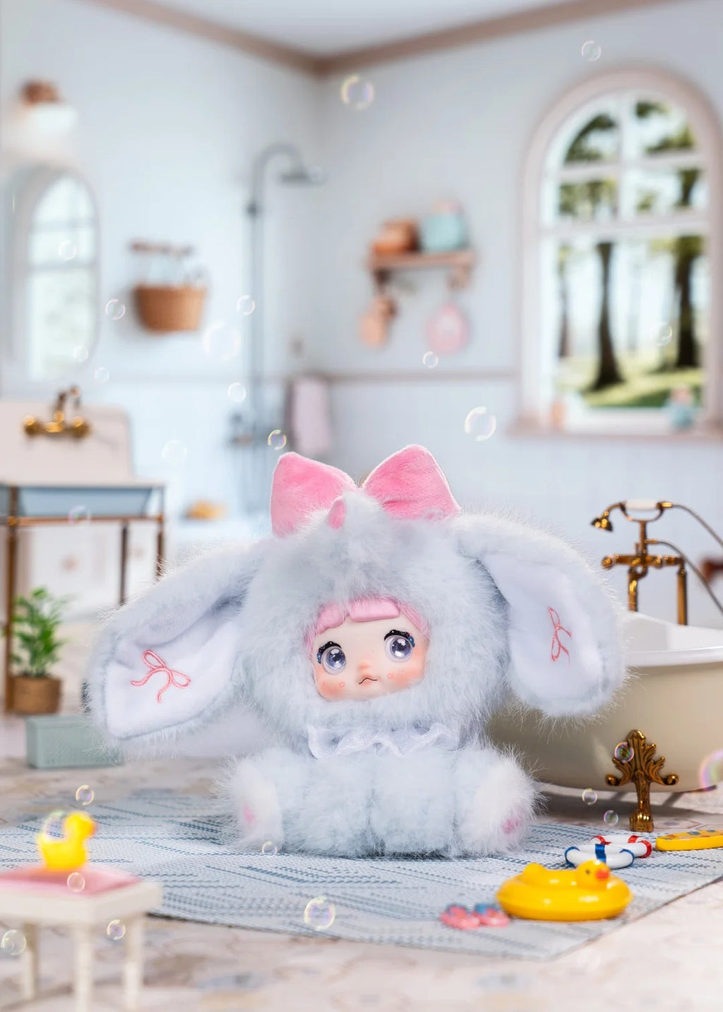 Nommi Sitting Zoo Plush Doll - Cute Animal Pose Soft Collectible