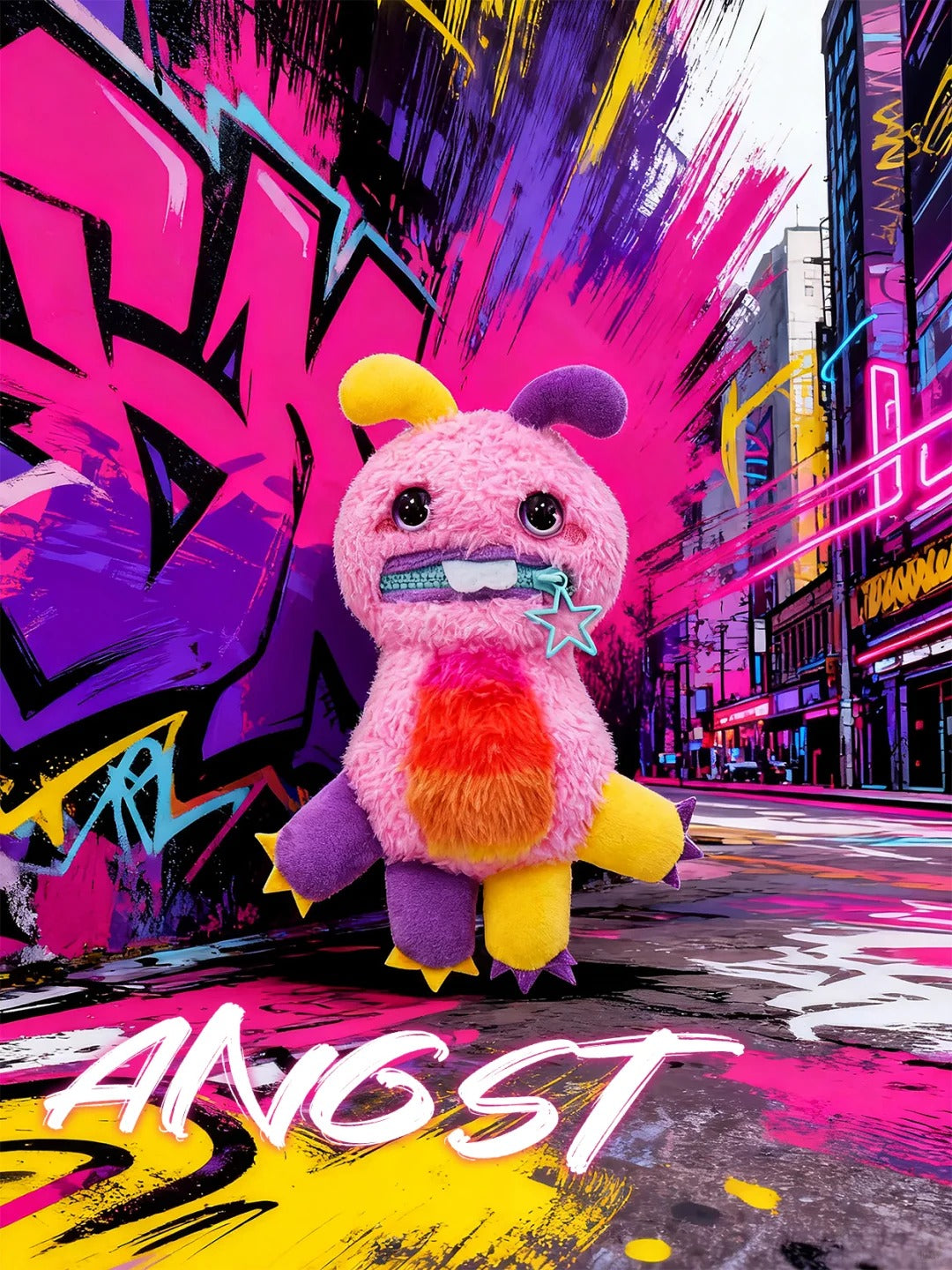 Nomster Nom Bad Mood Plush Pendant Blind Box