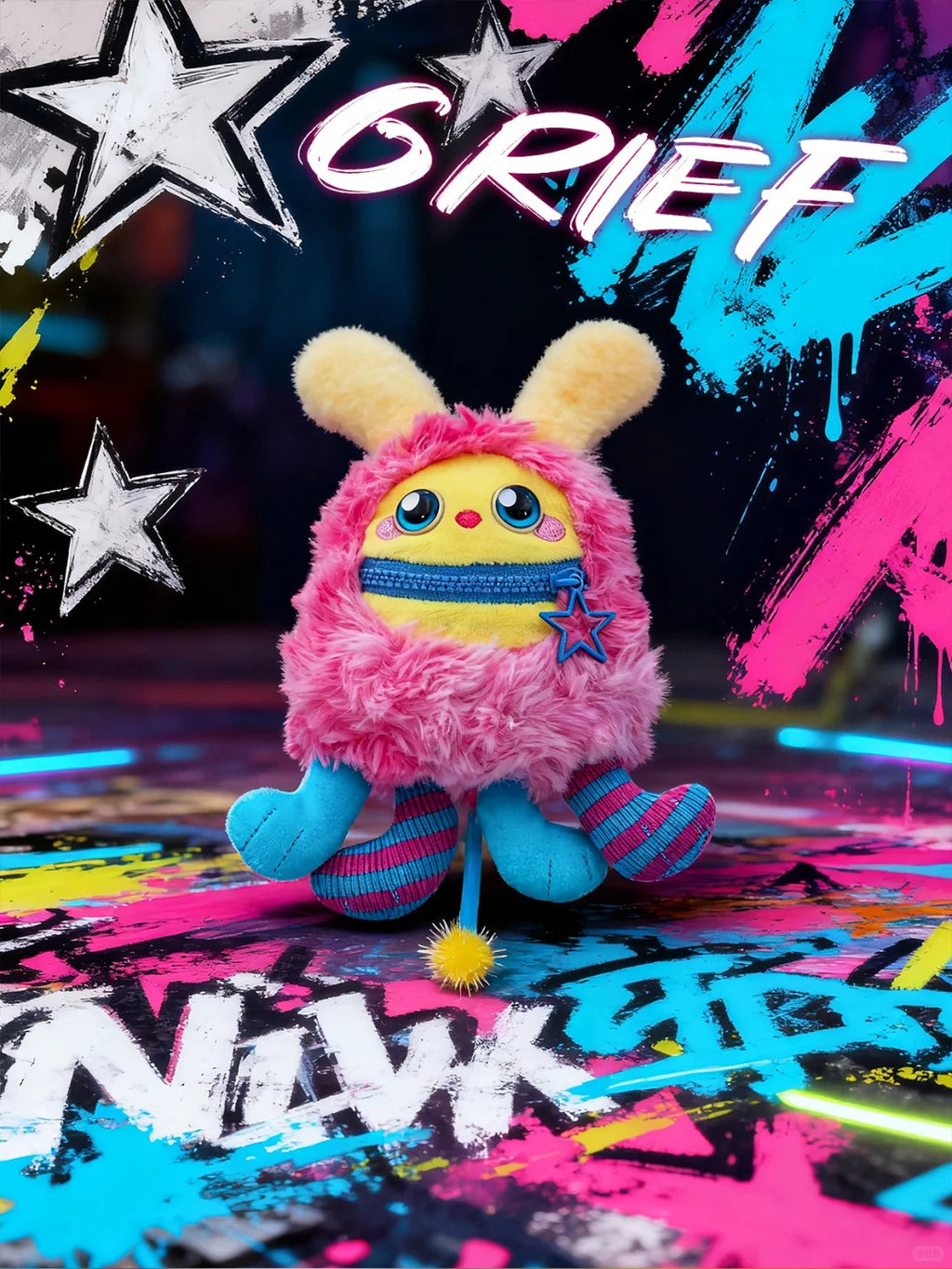 Nomster Nom Bad Mood Plush Pendant Blind Box