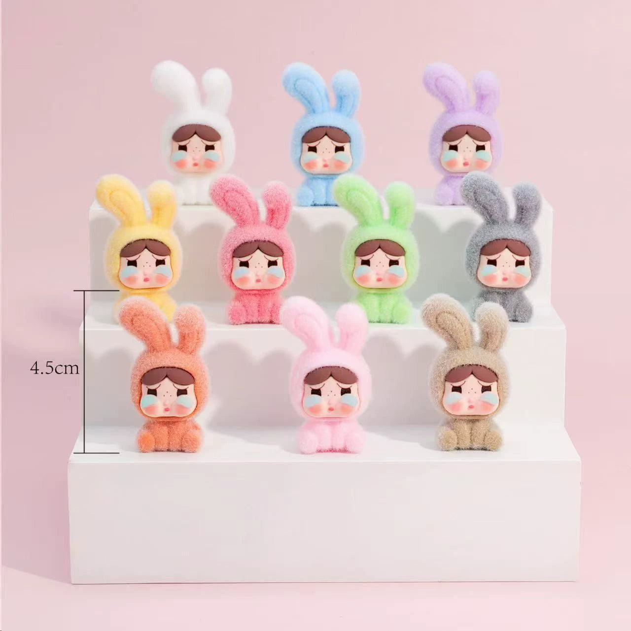 [Non-offical]Popmart baby three flocking beans DIY Charm