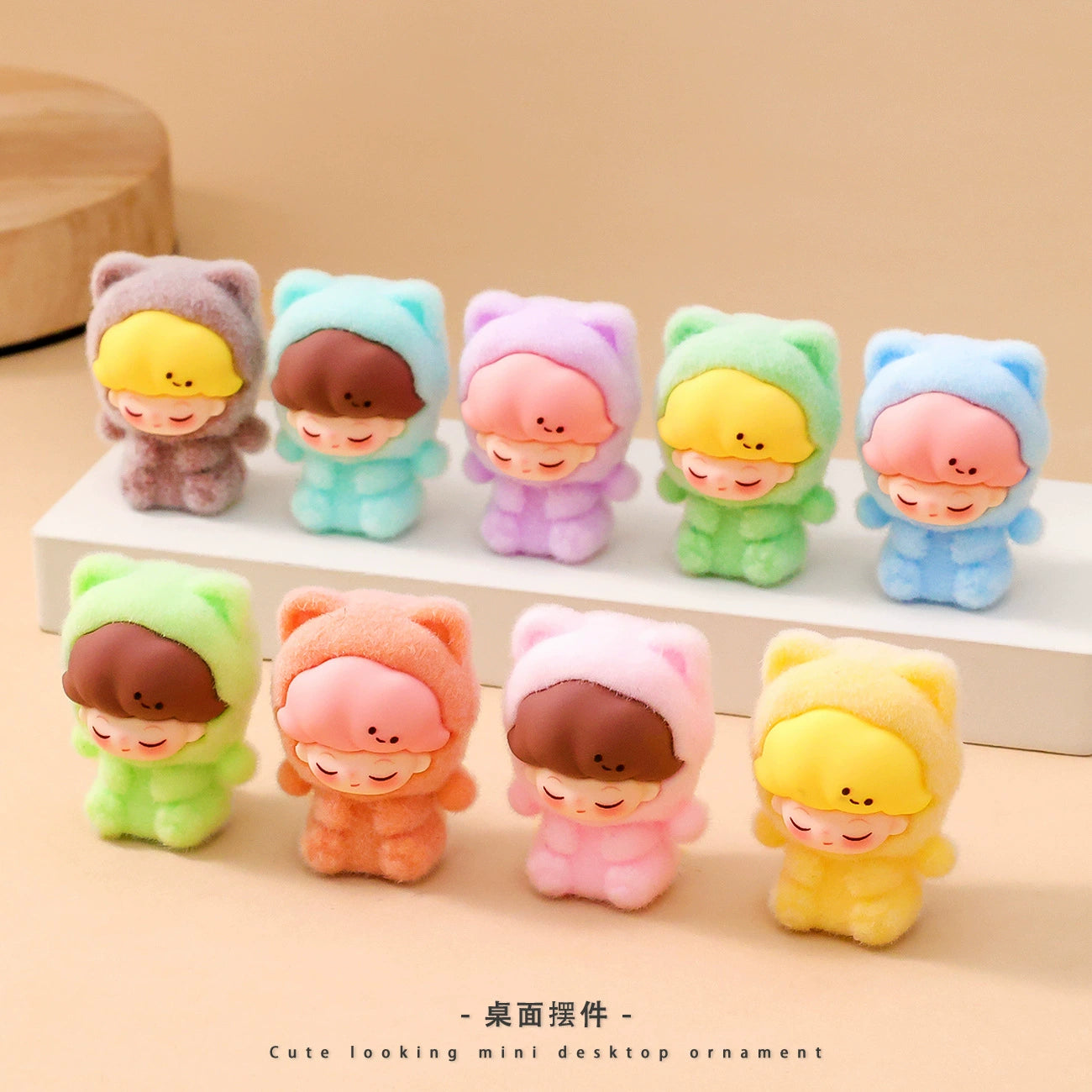 [Non-offical]Popmart baby three flocking beans DIY Charm