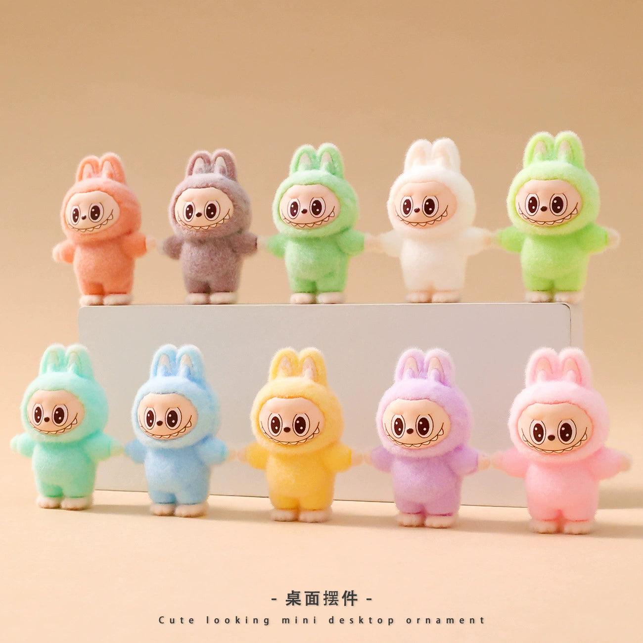 [Non-offical]Popmart baby three flocking beans DIY Charm
