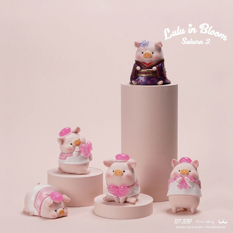 LULU THE PIGGY Sakura Figure Series Blind Box Toy
