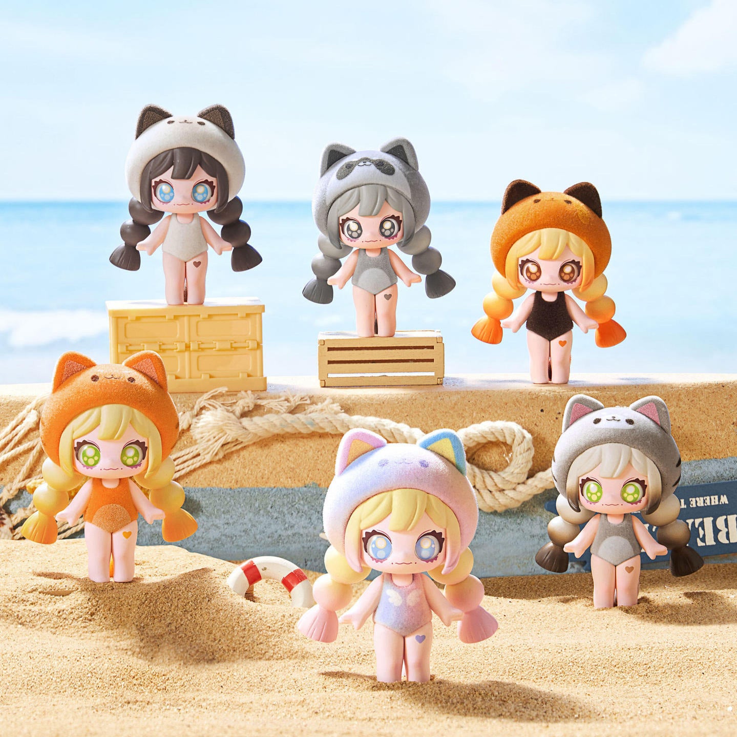 HOLA Dopamine Cat Mini Figure Series Blind Box