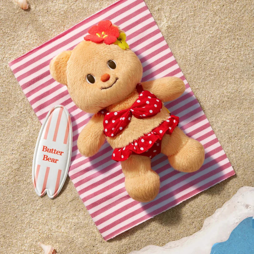 Butter Bear OOTD Plush Keychain Blind Box - Cute Collectible Accessory