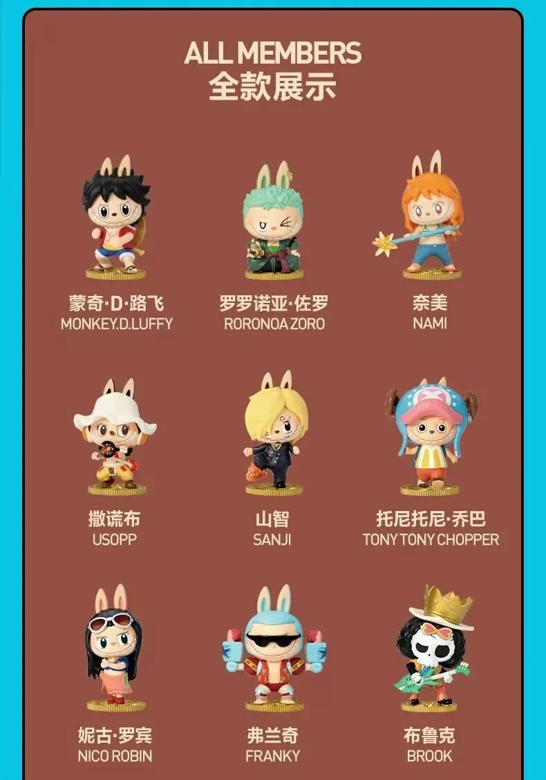 POPMART THE MONSTERS×One Piece Series Blind Box Figure Toy Gift LABUBU NEW