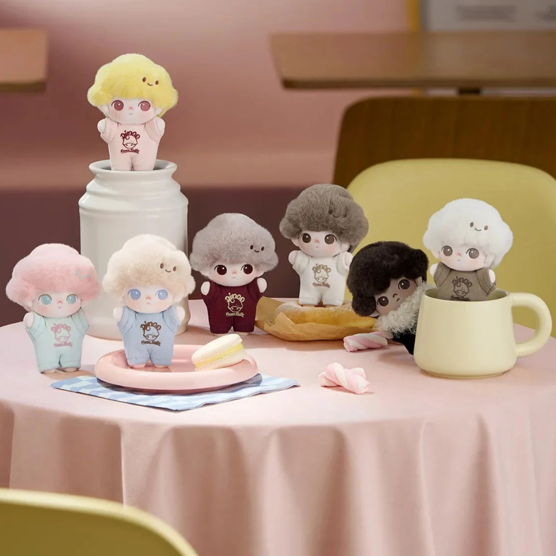 DIMOO Crush on Coffee Series-Soft-faced Plush Keychain Blind Box